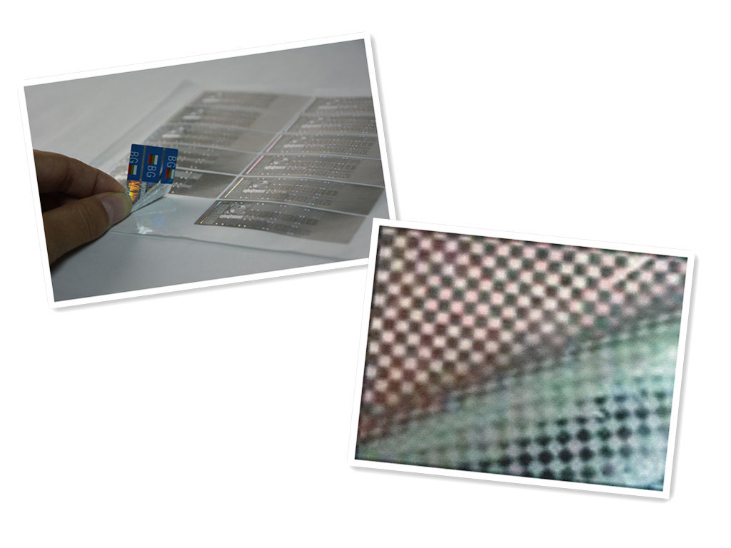 Self Adhesive Printable Security Labels Tamper Proof 3D Hologram Stickers