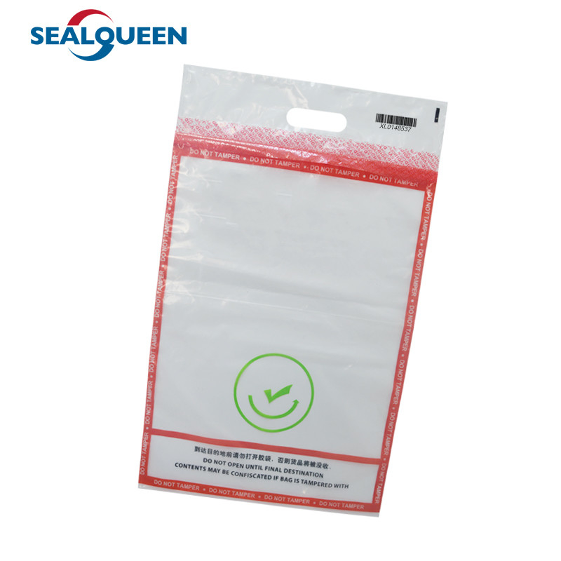 Plastic Evidence Deposit Bag Custom Security Self Sealing Packaging Tamper Proof Bag