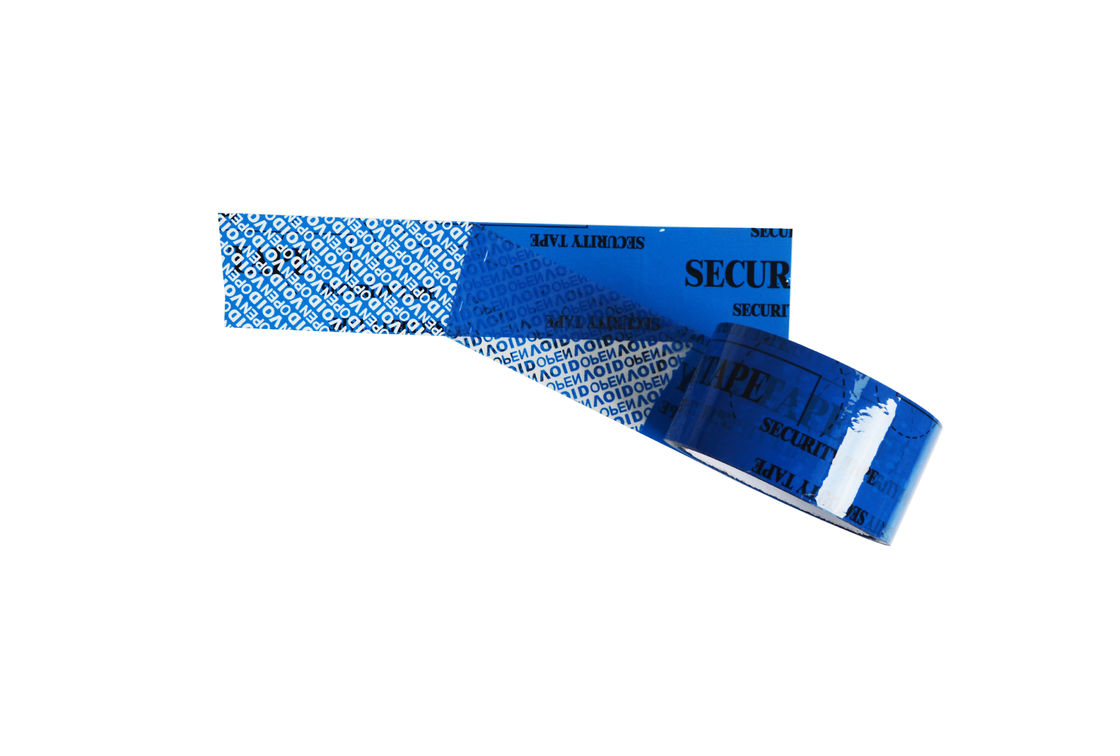 Blue VOID Stock Tamper Proof Security Seal Tape For Carton Sealing