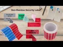 PET Trwałe naklejki do pieczęci nieprzekraczalne dla fałszywych otwartych etykiet zabezpieczających do pakowania