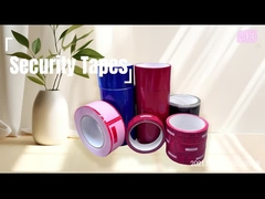 Zaufaną czerwoną taśmę zabezpieczającą przed naruszeniami dla ultrabezpiecznej ochrony produktu